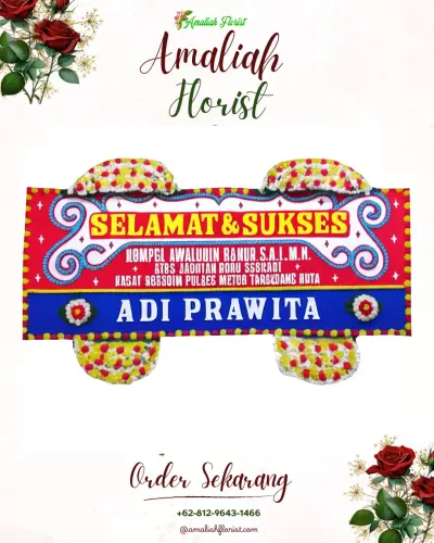 Karangan Bunga Ucapan Selamat di Arenjaya
