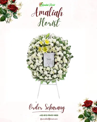 Krans Bunga Duka Cita di Arenjaya